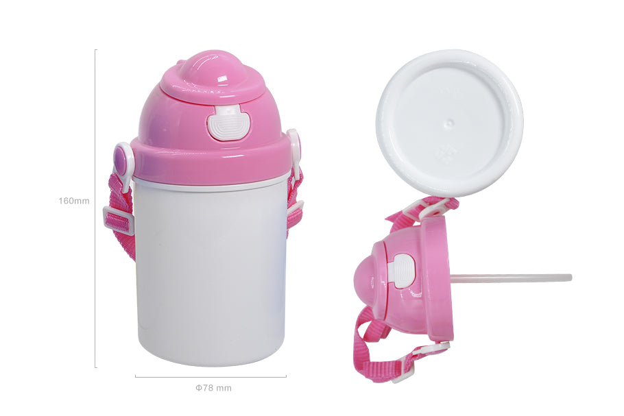 Kinder-Trinkflasche aus Kunststoff in vier verschiedenen Farben - Sublishop.net GmbH