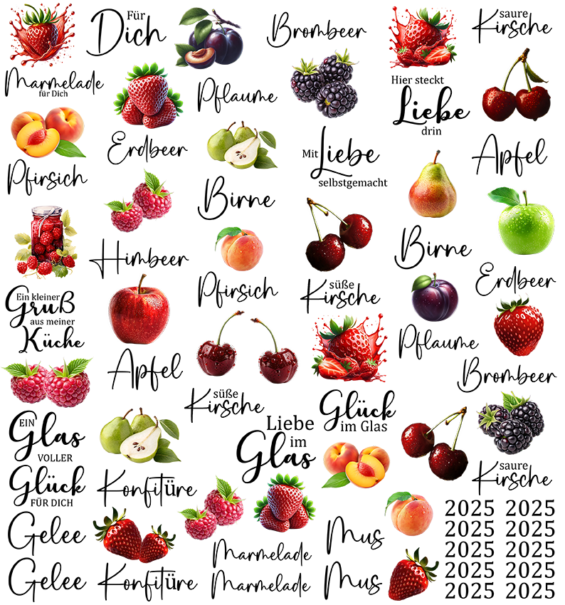 UV-DTF-Stickerbogen für Einmachgläser (Rubbon) - Sublishop.net GmbH