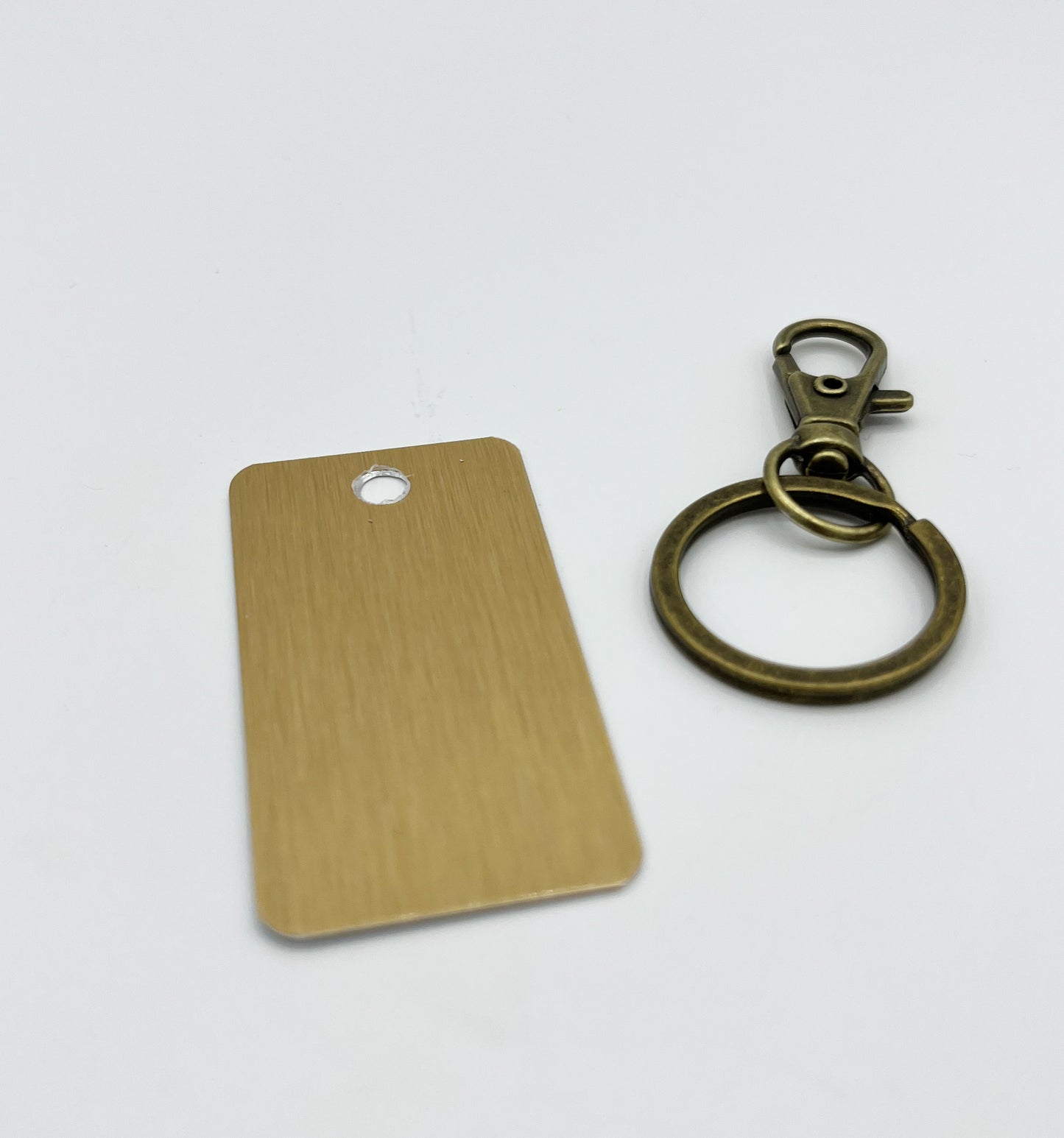 Aluminiumanhänger, Gold, ca. 5 x 2,6 cm - Sublishop.net GmbH