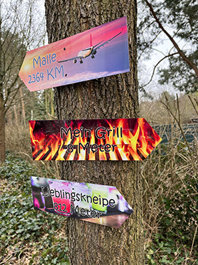 Urlaubsschild Aluminium - KlaSopLeen UG