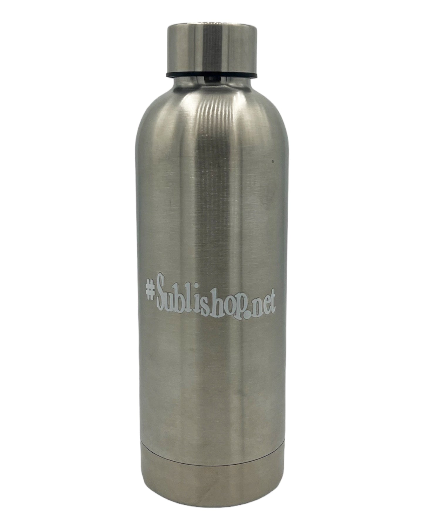 Edelstahl Trinkflasche in Silber 500ml