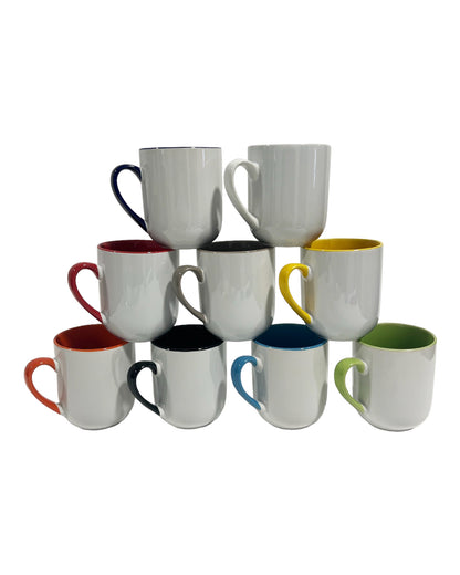 1 piece sublimation cup colored inside/handle approx. 250 ml (8 colors)