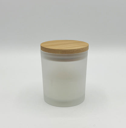 Bougie parfumée avec couvercle en bambou pour UV-DTF, traçage, laser