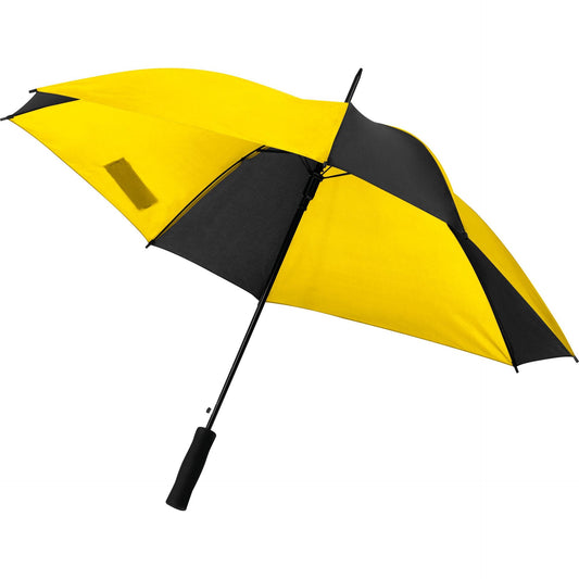 Regenschirm mit Softgriff in Gelb/Schwarz