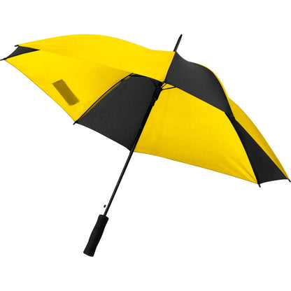 Umbrella with soft handle in yellow/black