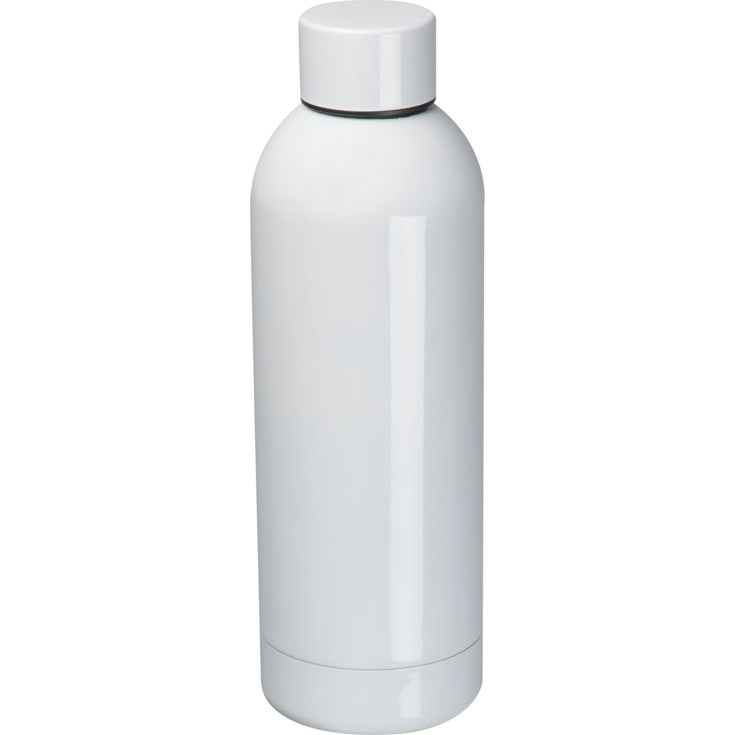 Stainless steel drinking bottle in white 500ml