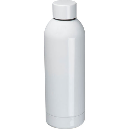 Stainless steel drinking bottle in white 500ml