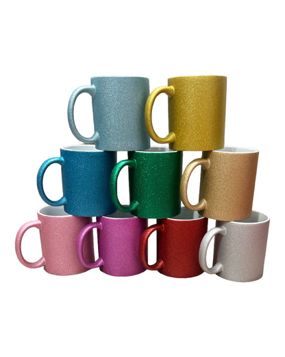 Tasse à paillettes par sublimation 9 couleurs 11oz