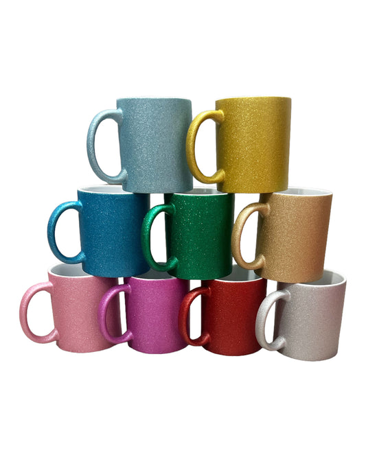 9 Colors 11oz Sublimation Glitter Mug