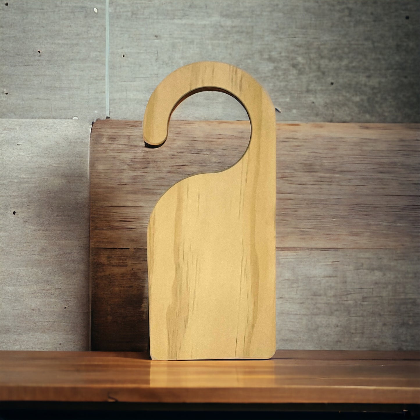 Wooden door hanger