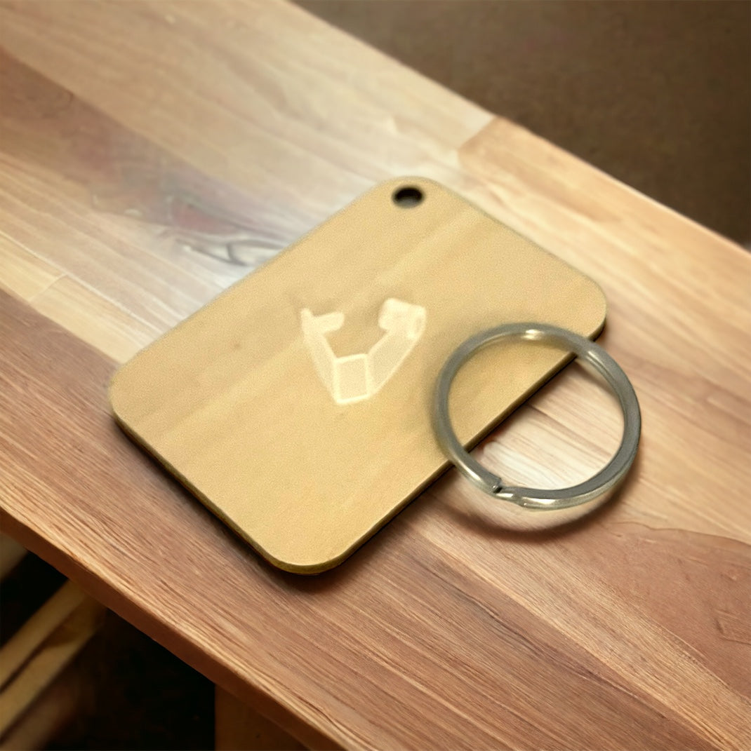 Wooden keychain