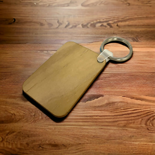 Wooden keychain