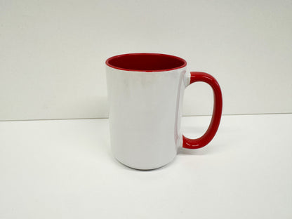 1 Stk. Sublimationstasse 430 ml, farbige Innenseite/ Griff 12 Farben - Sublishop.net GmbH