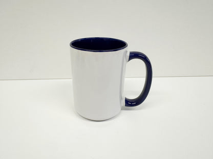 1 Stk. Sublimationstasse 430 ml, farbige Innenseite/ Griff 12 Farben - Sublishop.net GmbH