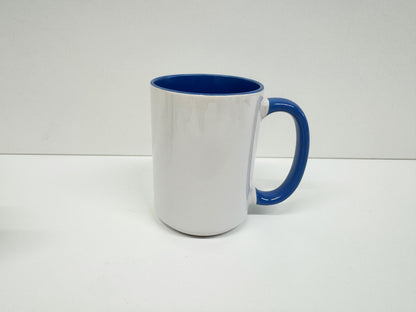 1 Stk. Sublimationstasse 430 ml, farbige Innenseite/ Griff 12 Farben - Sublishop.net GmbH