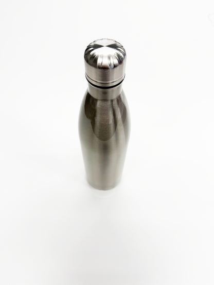 Stainless steel drinking bottle in white 750 ml