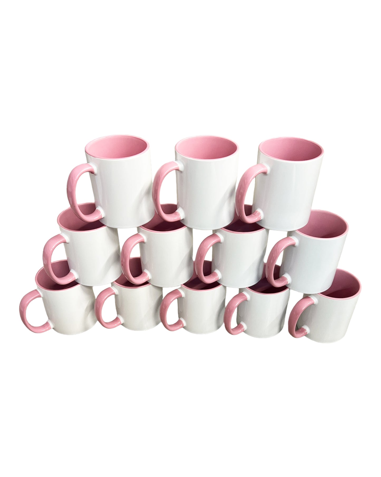 Tasse farbige Innenseite/ Griff, 10 Farben, 12er Tray (1 Stk. 1,79 €)