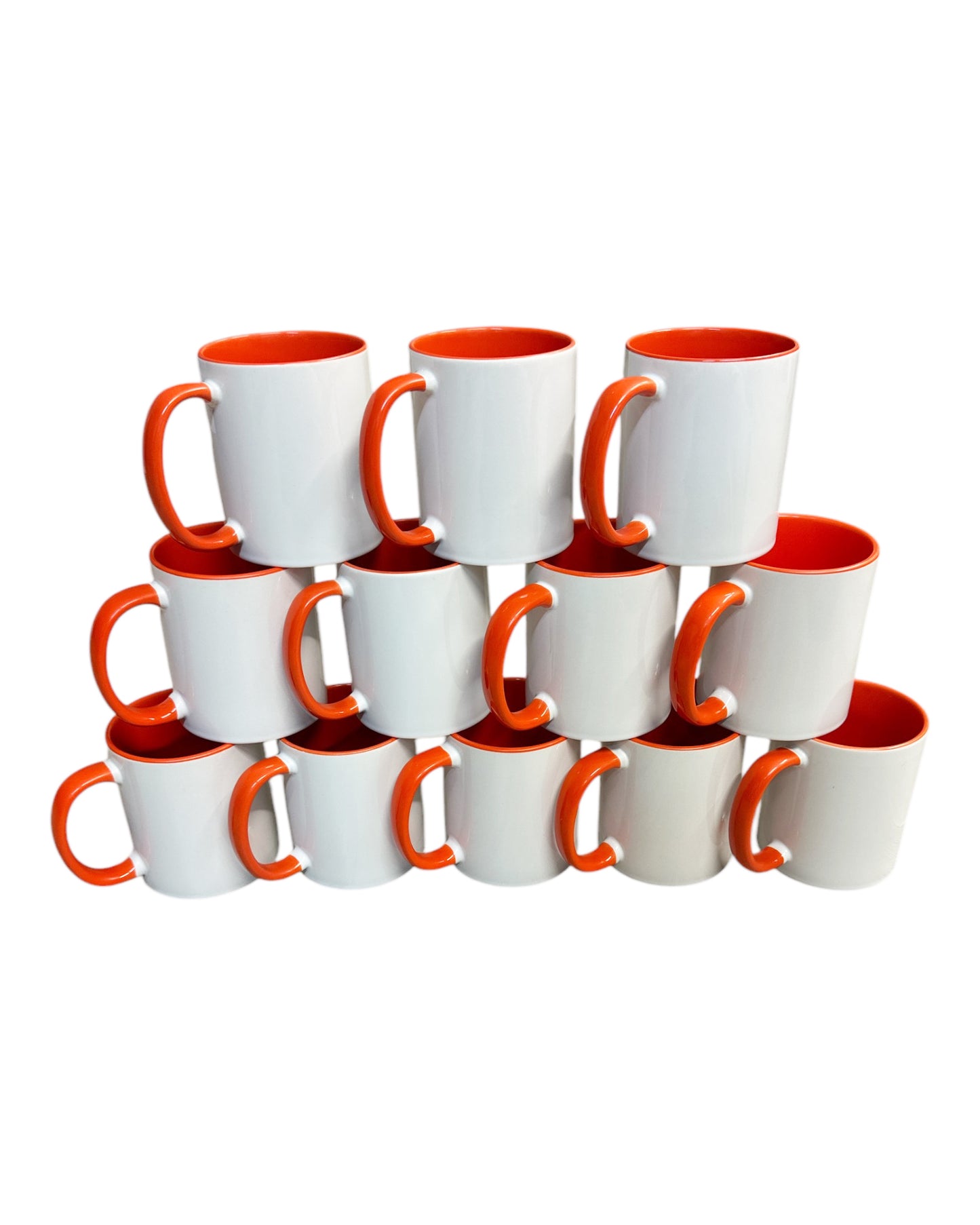 Tasse farbige Innenseite/ Griff, 10 Farben, 12er Tray (1 Stk. 1,79 €)