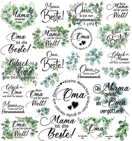 Beste Oma-Mama Sticker zum Aufkleben