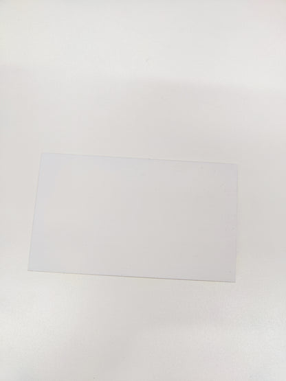 Aluminiumplatte 10 x 17 cm, Weiß