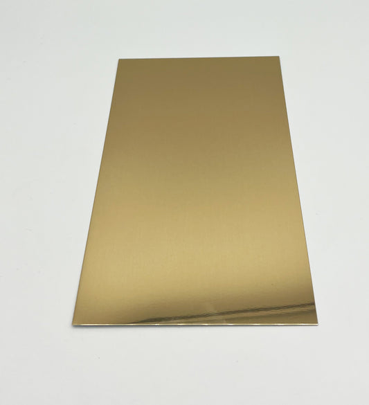 Aluminiumplatte in verschiedenen Größen, Gold, spiegelnd - Sublishop.net GmbH