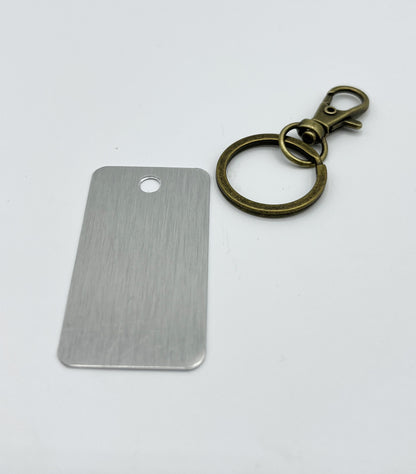 Aluminiumanhänger, Silber, ca. 5 x 2,6 cm - KlaSopLeen UG