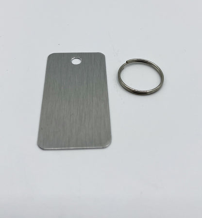 Aluminiumanhänger, Silber, ca. 5 x 2,6 cm - KlaSopLeen UG