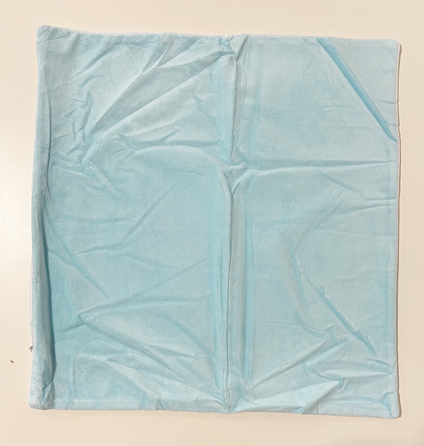 Kissenbezug 40 x 40 cm, flauschig Rosa/Blau - KlaSopLeen UG
