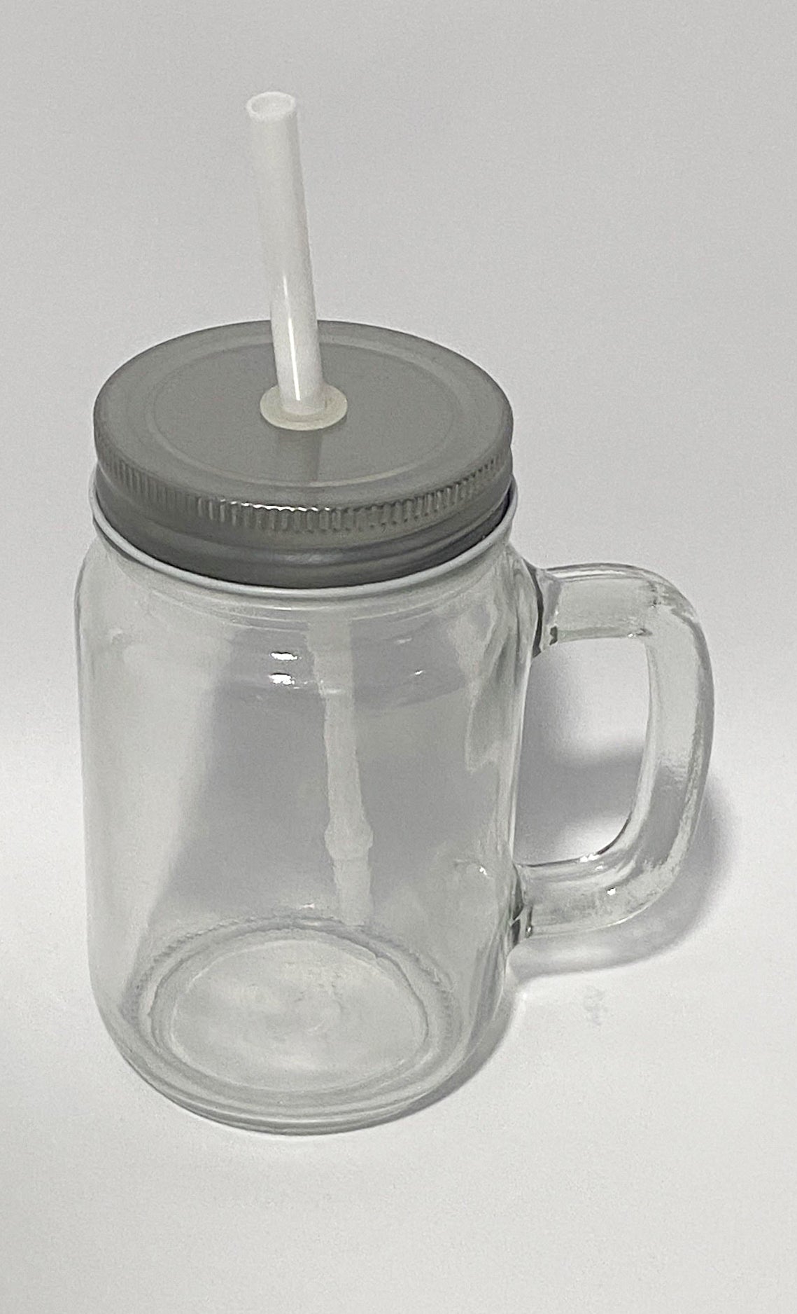 Glas mit Deckel und Strohhalm 400 ml - Sublishop.net GmbH