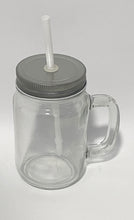 Lade das Bild in den Galerie-Viewer, Glas mit Deckel und Strohhalm 400 ml - KlaSopLeen UG

