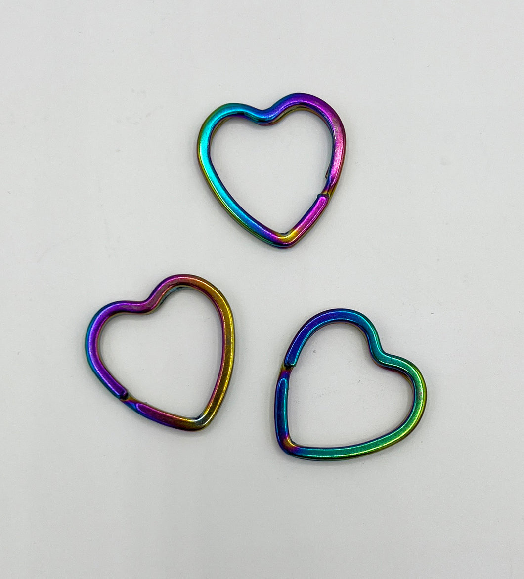 Regenbogen Herz-Schlüsselring - KlaSopLeen UG