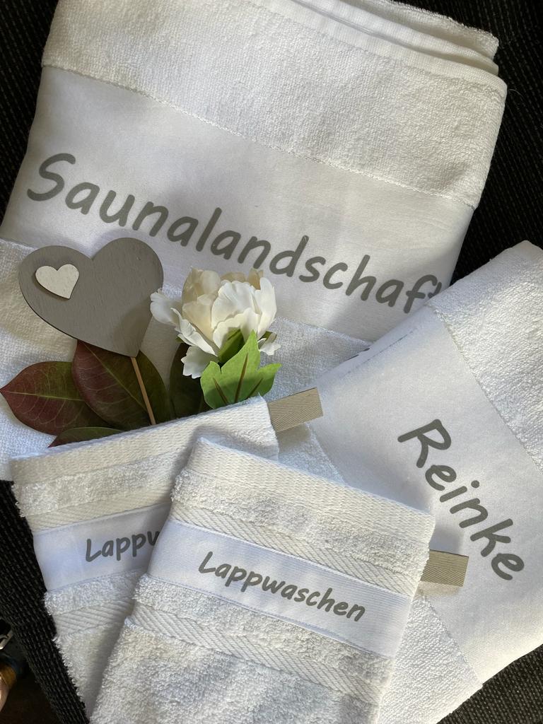 Gästehandtuch weiß, 30 x 50 cm - KlaSopLeen UG